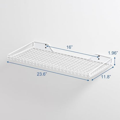 Garage Wall Shelves 23.6"x11.8" Wall Mount Metal Shelves 2 Pack (2 Count)