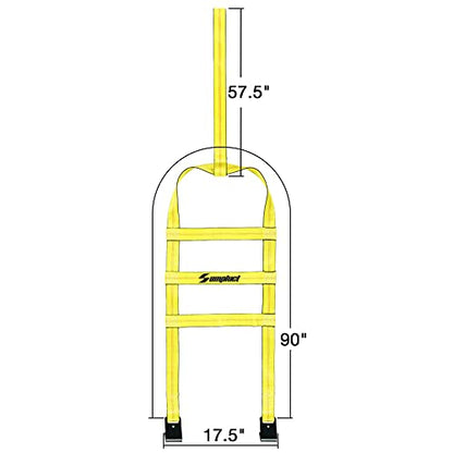 Tow Dolly Basket Straps with Flat Hook 2 Pack Fit 14" (2 Count)