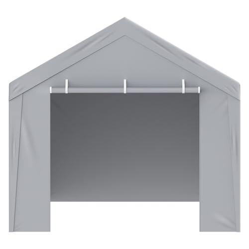 Carport Replacement Canopy Cover Top + Side Wall 12 x 20 ft