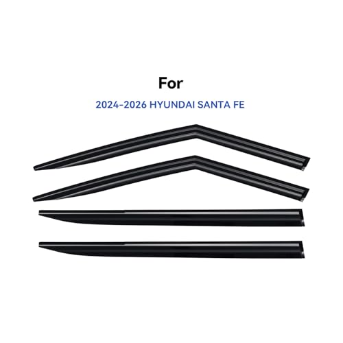 Window Visors Rain Guards for 2024 2025 2026 Hyundai Santa Fe