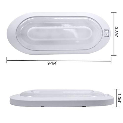 12V LED Bright RV Pancake Light Surface Mount