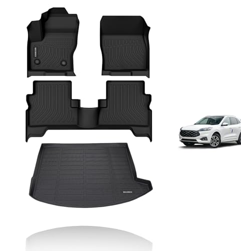 Floor Mats & Cargo Liner Custom for 2013 2014 2015 2016 2017 2018 2019 Ford Escape All Weather Car Mats Trunk Mat Floor Liners Ford Escape Floor Mats Accessories
