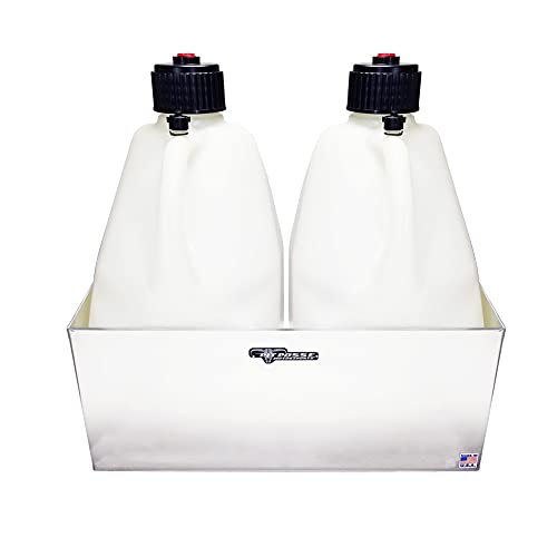 Double Utility Fuel Jug Holder Organizer Storage Rack