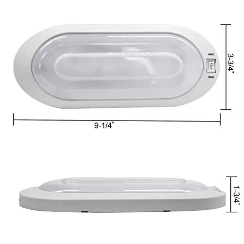 Dual Tone 12Volts Bright RV LED Interior Light with Switch