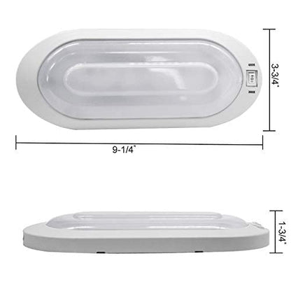 Dual Tone 12Volts Bright RV LED Interior Light with Switch