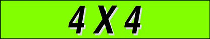 Ez line Vinyl Windshield Stickers 3 Dozen 15 Inch Chartreuse Slogan Dealership Pro Pack for Car Lots (36 Count)
