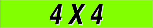 Ez line Vinyl Windshield Stickers 3 Dozen 15 Inch Chartreuse Slogan Dealership Pro Pack for Car Lots (36 Count)