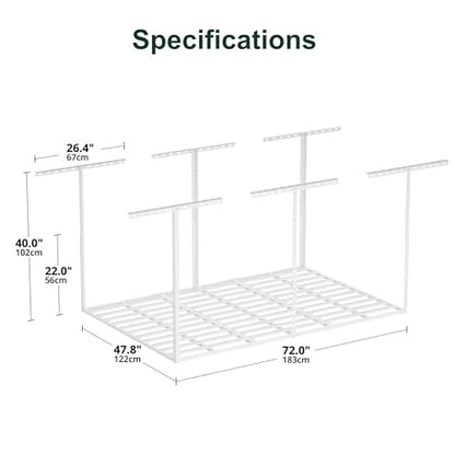 4x6 Overhead Garage Storage Rack Organization