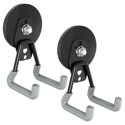 Heavy Duty Storage Magnetic Utility Hooks Large Garage Magnet Hooks with Anti (2 Count)