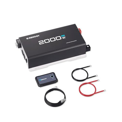 2000W Pure Sine Wave Inverter 24V DC to 120V AC for RV Truck Home