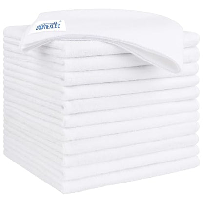 White Microfiber Cleaning Cloth 12 Pack (12 Count)