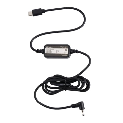 USB C to Barrel Connector Radar Detector Power Cable Radar Detectors (3.6 Foot)