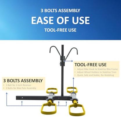 Platform Bike Rack for Car Hitch