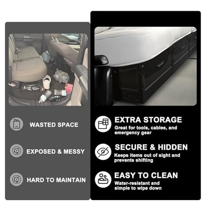 Foldable Under Seat Storage Box for Ford F150 2015