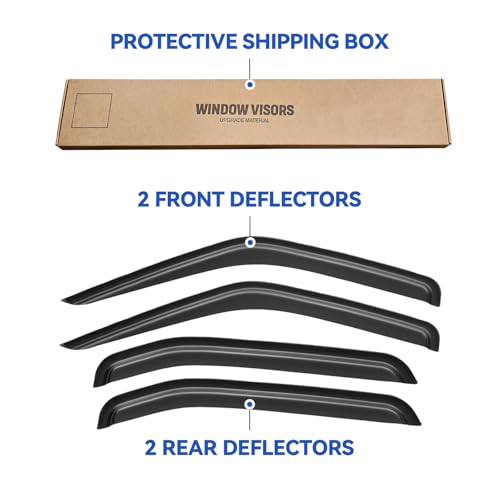 Window Visors Rain Guards for 2000 2001 2002 2003 2004 Nissan Xterra