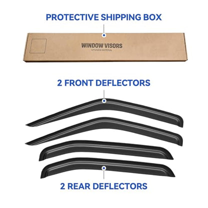Window Visors Rain Guards for 2000 2001 2002 2003 2004 Nissan Xterra