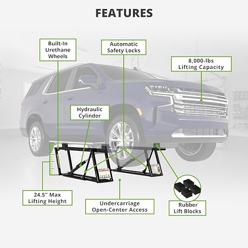 8000TL Portable Car Lift with 8