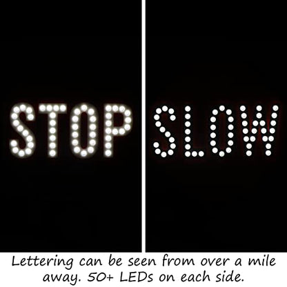 LED STOP SLOW Paddle