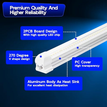 T8 LED Shop Lights 4FT (6 Count)
