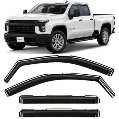 Window Deflectors Smoke Tinted in (4 Count)