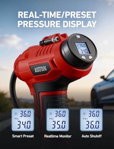 Cordless Tire Inflator Portable Air Compressor 160PSI 12VDC Battery
