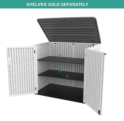 Horizontal Outdoor Storage Shed