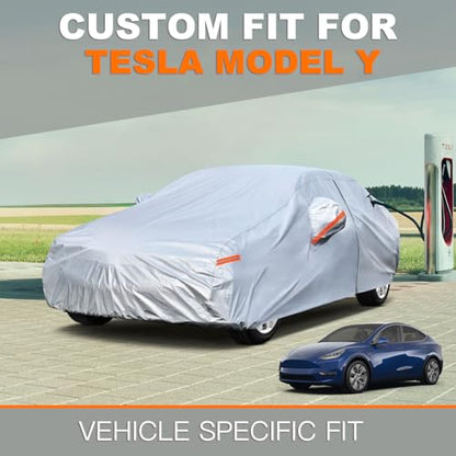 6 Layers Waterproof Car Cover for Tesla Model Y