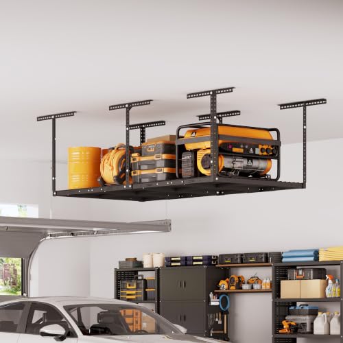 4x8ft Overhead Ceiling Garage Storage Rack