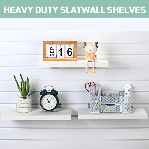 4 Pack Wooden Slatwall Shelf (4 Count)
