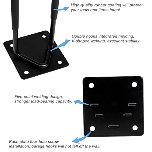 2Pcs Shovel Holder Wall Mount