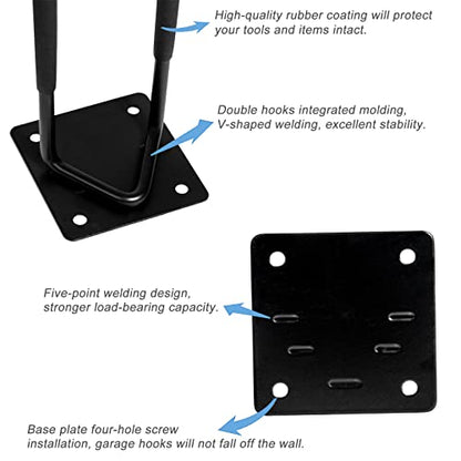 2Pcs Shovel Holder Wall Mount