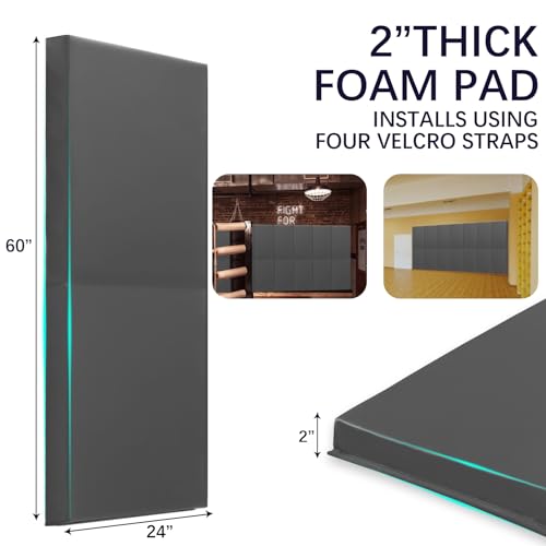 60" 72" High Gym Wall Padding 2"