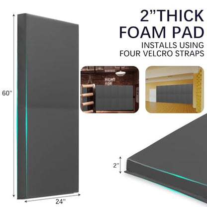 60" 72" High Gym Wall Padding 2"