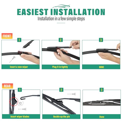 Windshield Wiper Blades Replacement for Chevy Traverse 2012
