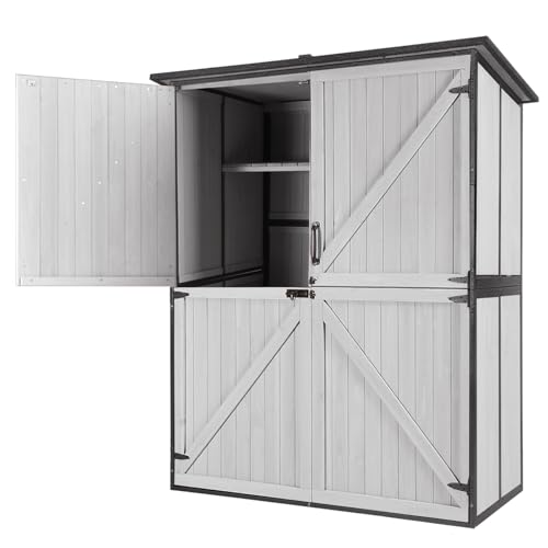 Outdoor Storage Shed with Metal Frame