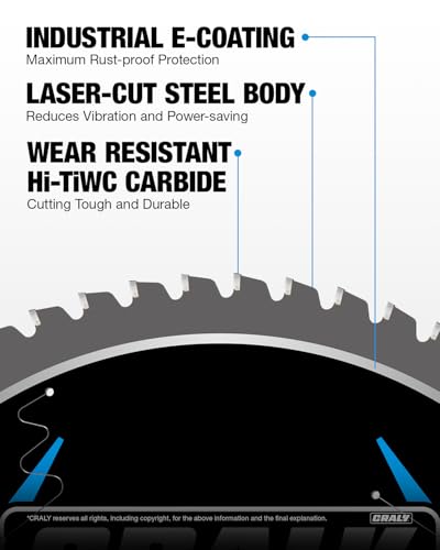 12 Inch 60 Teeth Steel and Ferrous Metal Cutting Circular Saw Blade