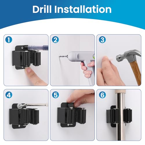 Broom Holder Wall Mount (7 Count)