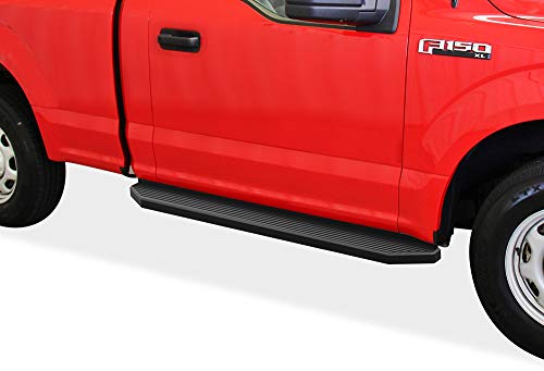 Black Stainless Steel Running Boards Style Compatible with Ford F150 2015