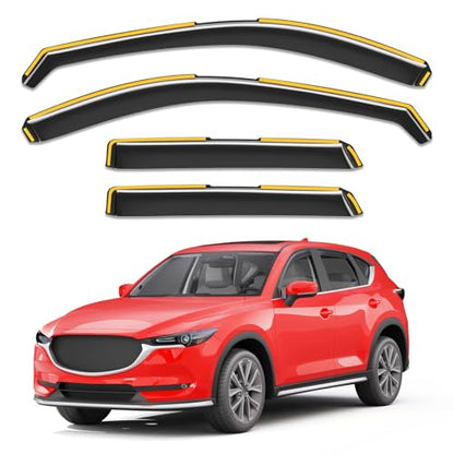 in Channel Window Visors Rain Guards for Mazda CX5 CX (4 Count)
