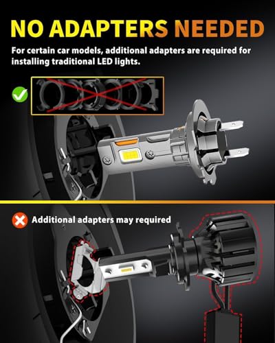 Upgraded H7 H7LL Bulbs (2 Count)