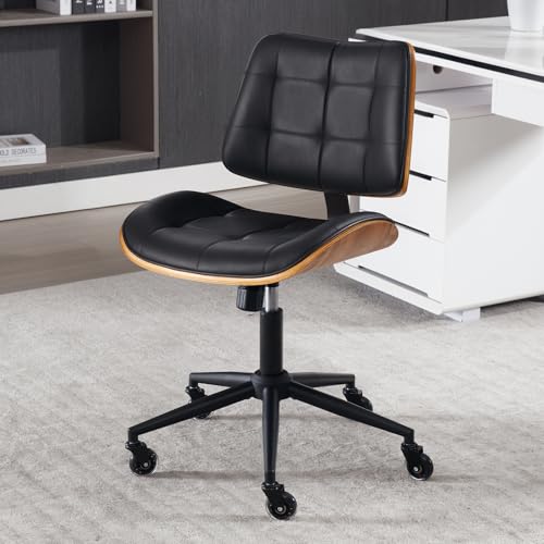 Home Office Desk Chair with Rubber Wheels