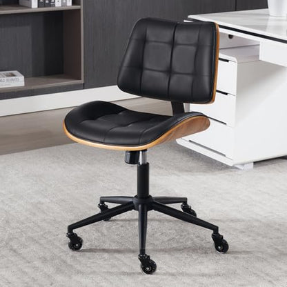 Home Office Desk Chair with Rubber Wheels
