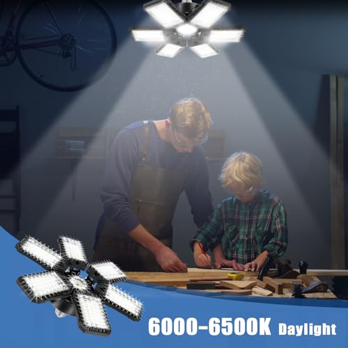 LED Garage Lights for Garage LED Bay Lighting (4 Count)