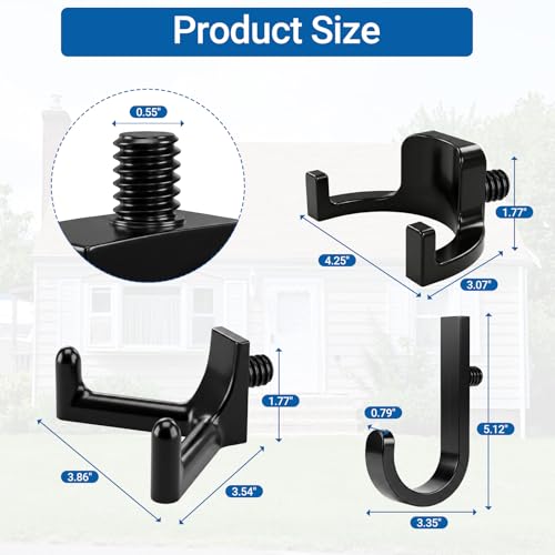 Storage Sheds Hooks J U V (9 Count)