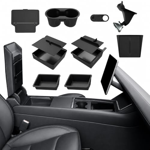 Center Console Organizer for 2025 2026 Tesla Model Y Juniper