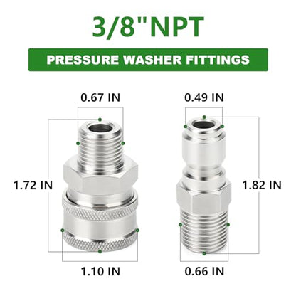 6PCS 304 Stainless Steel 3 (6 Count)