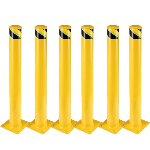 6Pcs Heavy Duty Safety Bollards