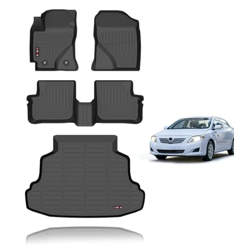 Floor Mats & Cargo Liner for 2003 2004 2005 2006 2007 2008 Toyota Corolla Sedan