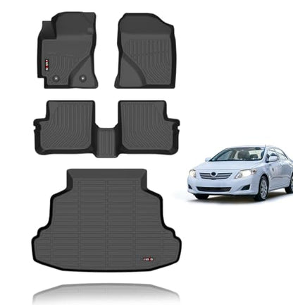 Floor Mats & Cargo Liner for 2003 2004 2005 2006 2007 2008 Toyota Corolla Sedan