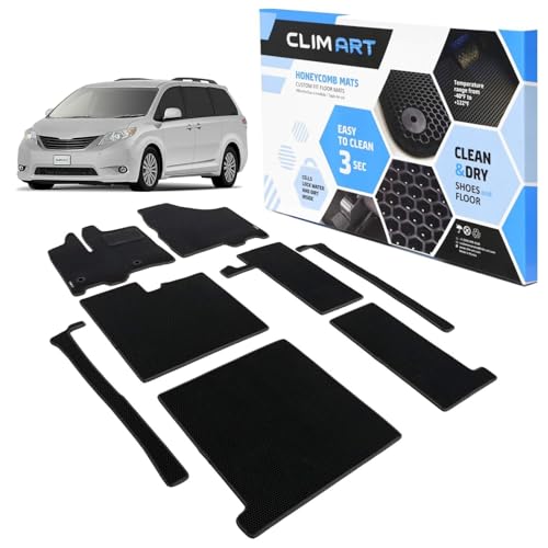 All Weather Car Floor Mats Compatible with Toyota Sienna 2013